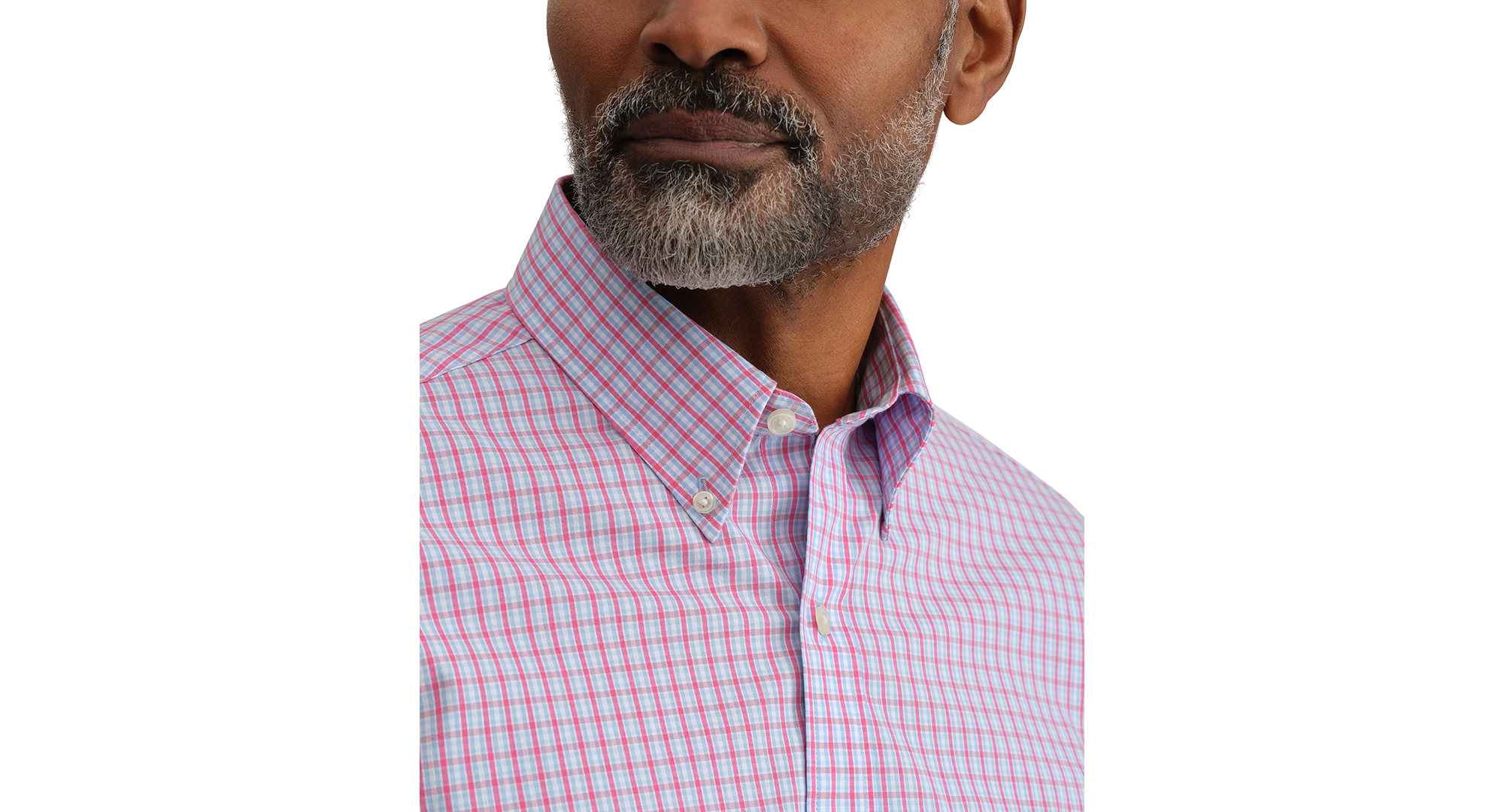 Tommy Hilfiger Men's Regular Fit Wrinkle Resistant Stretch Dress Shirt - Rose Multi