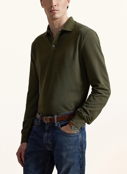 POLO RALPH LAUREN Strick-Poloshirt – KHAKI