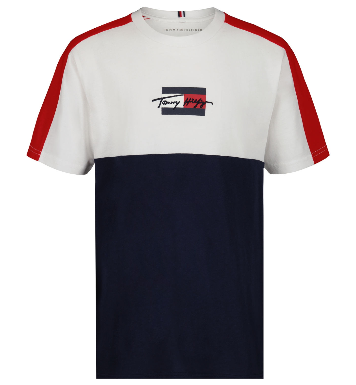 Tommy Hilfiger Boys' 8-20 Signature Sport Short-Sleeve T-Shirt - Fresh White