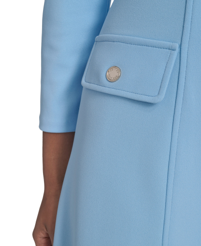 Tommy Hilfiger Women's Zip-Front Fit and Flare Dress - Breeze