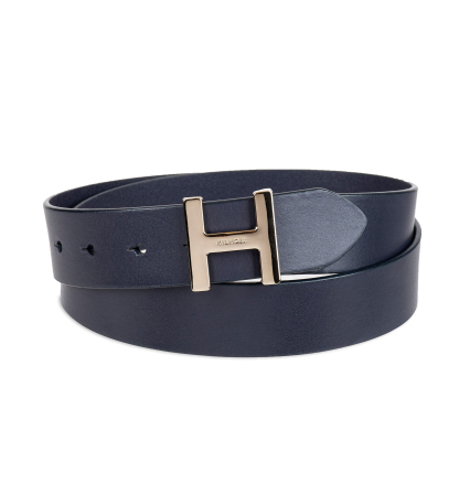 Tommy Hilfiger Women's H Monogram Buckle Belt - Navy