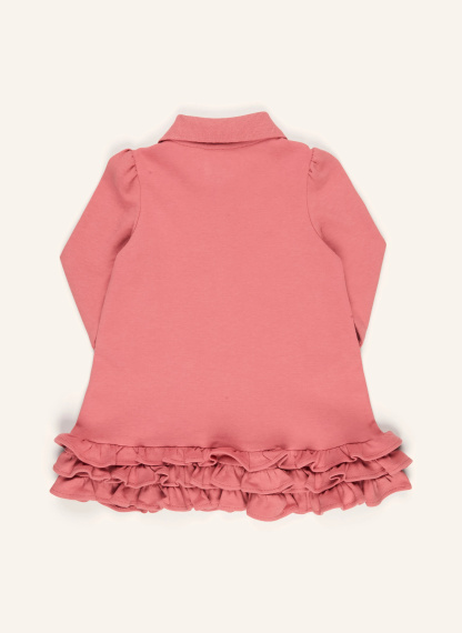 POLO RALPH LAUREN Set: Polokleid mit Rüschen und Hose – PINK