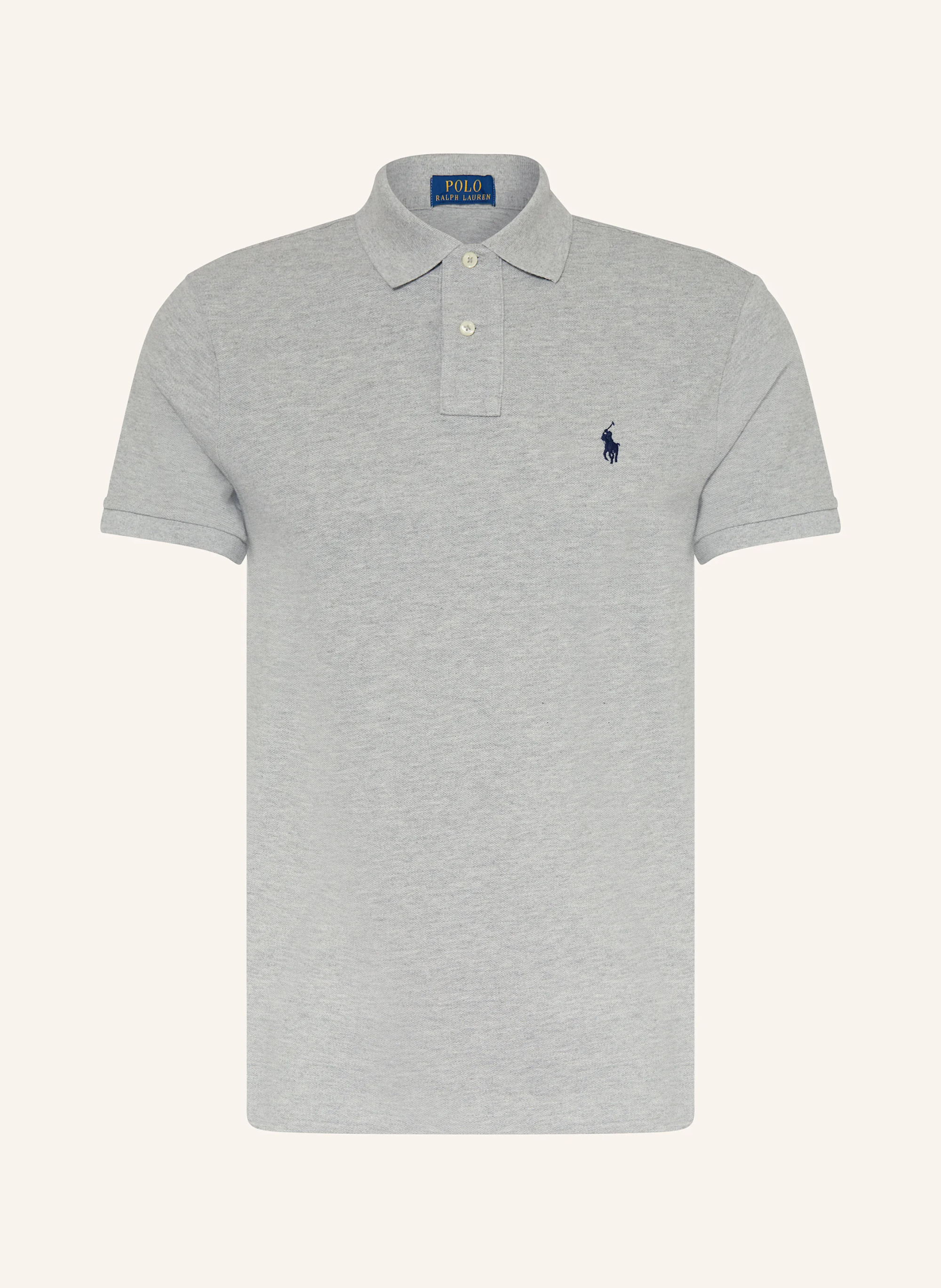 POLO RALPH LAUREN Piqué-Poloshirt Custom Slim Fit – HELLGRAU