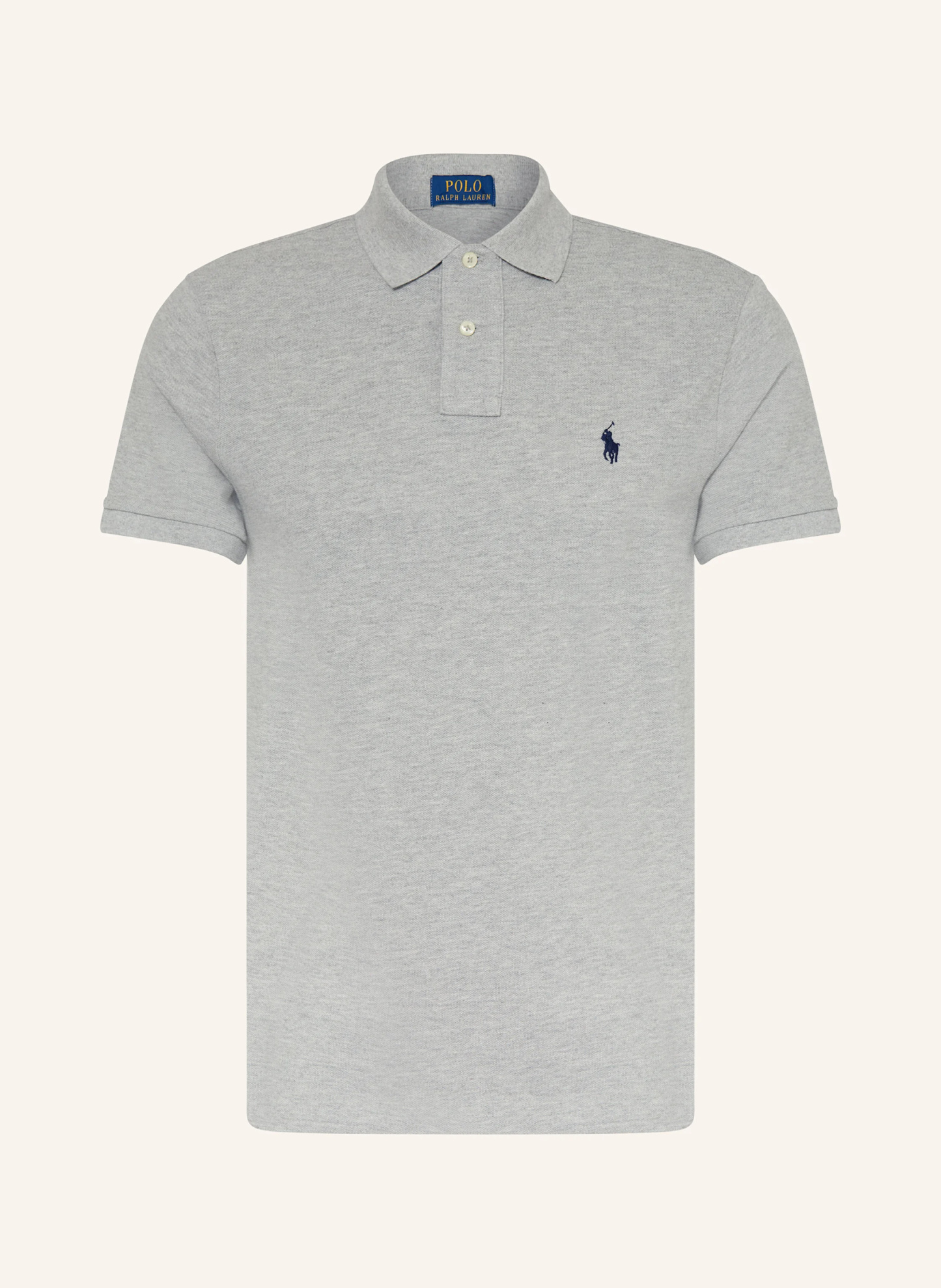 POLO RALPH LAUREN Piqué-Poloshirt Custom Slim Fit – HELLGRAU