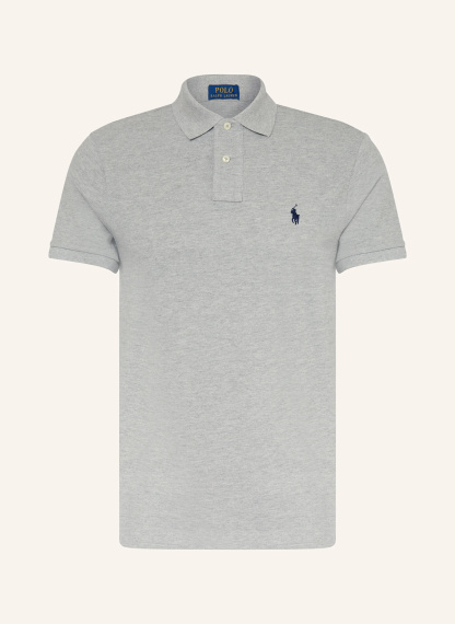 POLO RALPH LAUREN Piqué-Poloshirt Custom Slim Fit – HELLGRAU