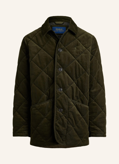 POLO RALPH LAUREN Steppjacke aus Cord – OLIV
