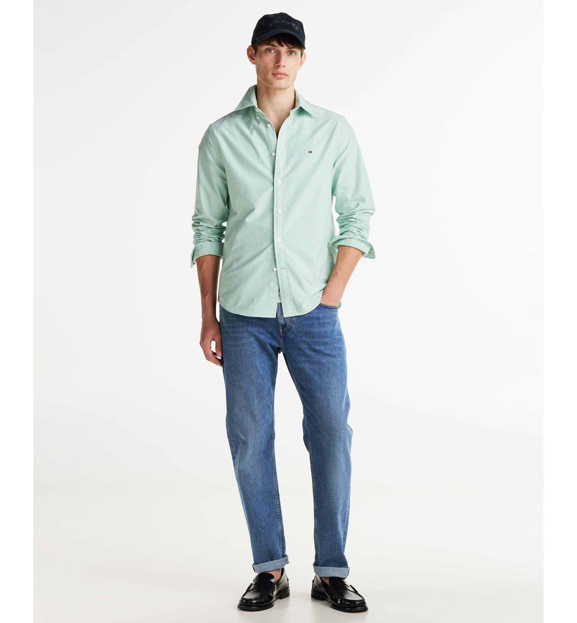 Tommy Hilfiger Men's Heritage Regular-Fit Oxford Shirt - Nouveau Green