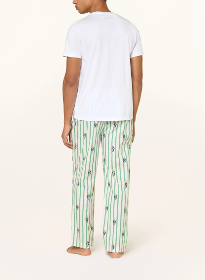 POLO RALPH LAUREN Lounge-Shirt – WEISS / DUNKELBLAU