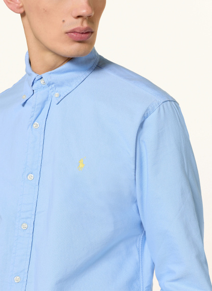 POLO RALPH LAUREN Oxfordhemd Custom Fit – HELLBLAU / GELB