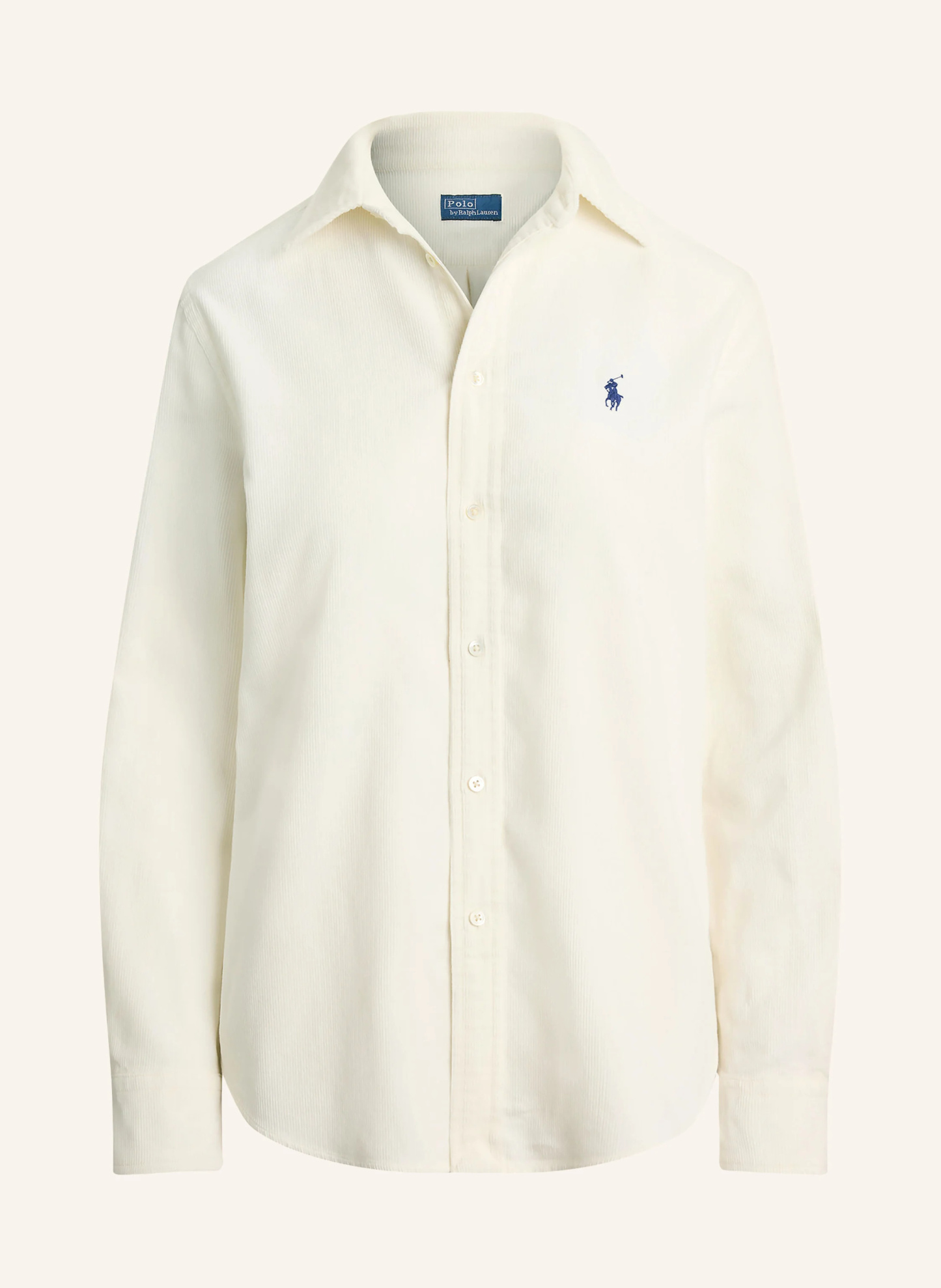 POLO RALPH LAUREN Hemdbluse aus Cord – CREME