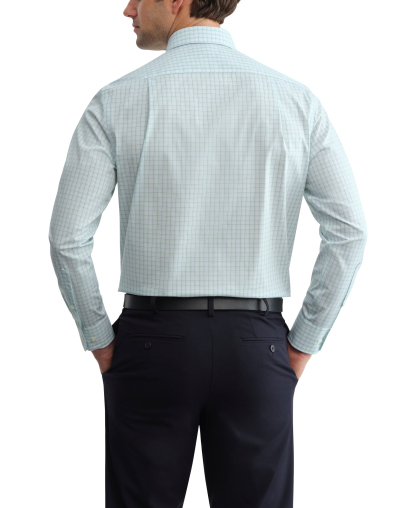 Tommy Hilfiger Men's TH Flex Twill Regular-Fit Dress Shirt - Green