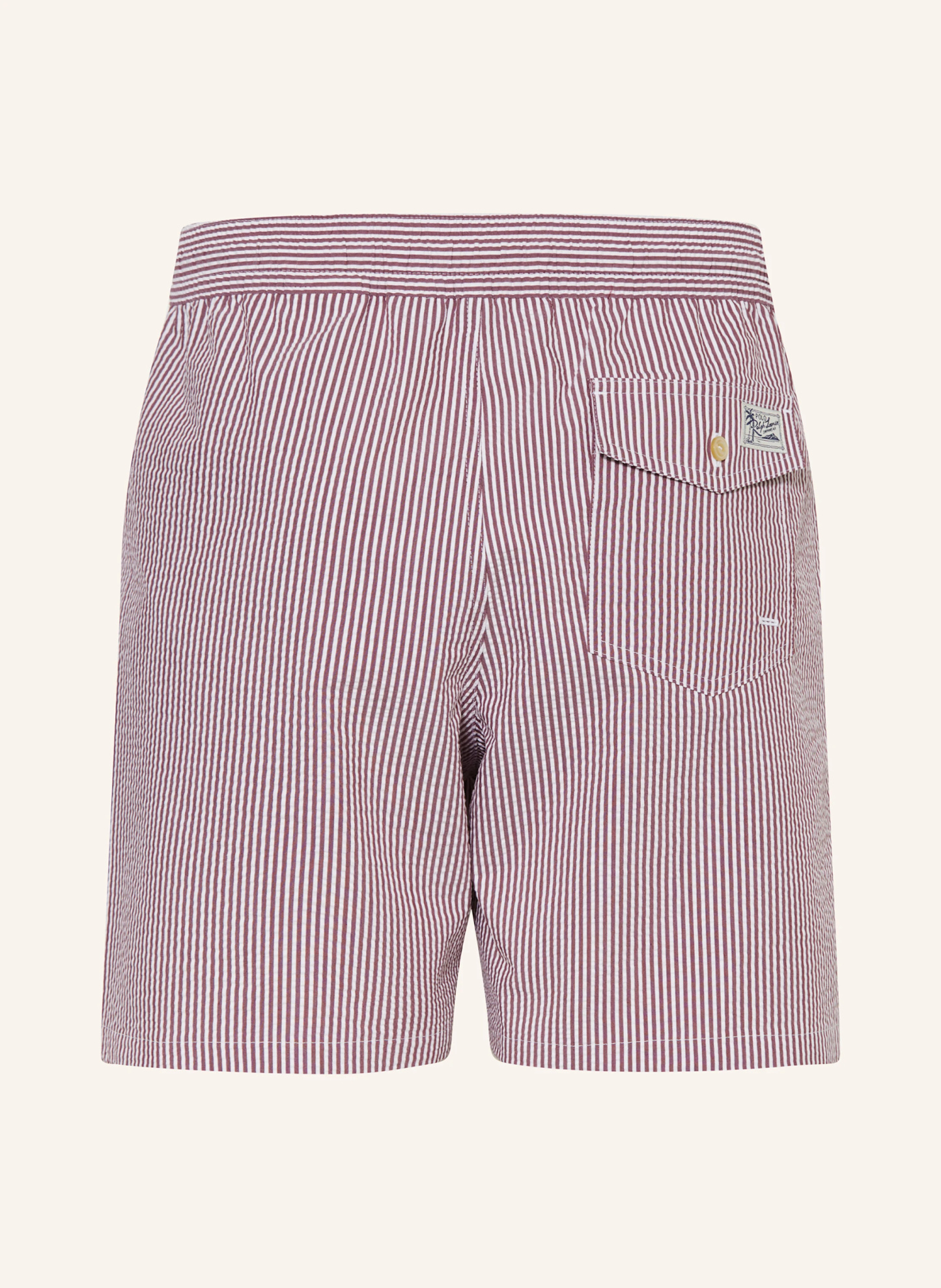 POLO RALPH LAUREN Badeshorts – DUNKELROT / WEISS