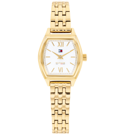 Tommy Hilfiger Women's Quartz Gold tone Stainless Steel Bracelet Watch, 21.5 x 22mm - Gold