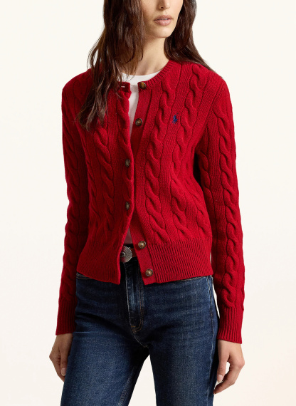 POLO RALPH LAUREN Strickjacke – ROT