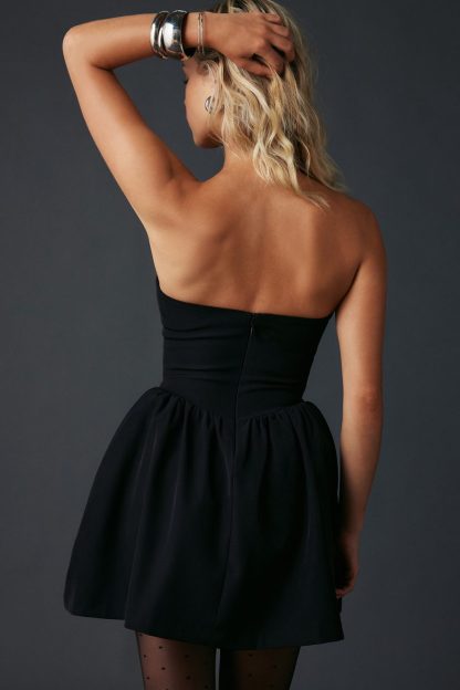 Kimchi Blue Sugar Plum Strapless Corset Mini Dress - Black