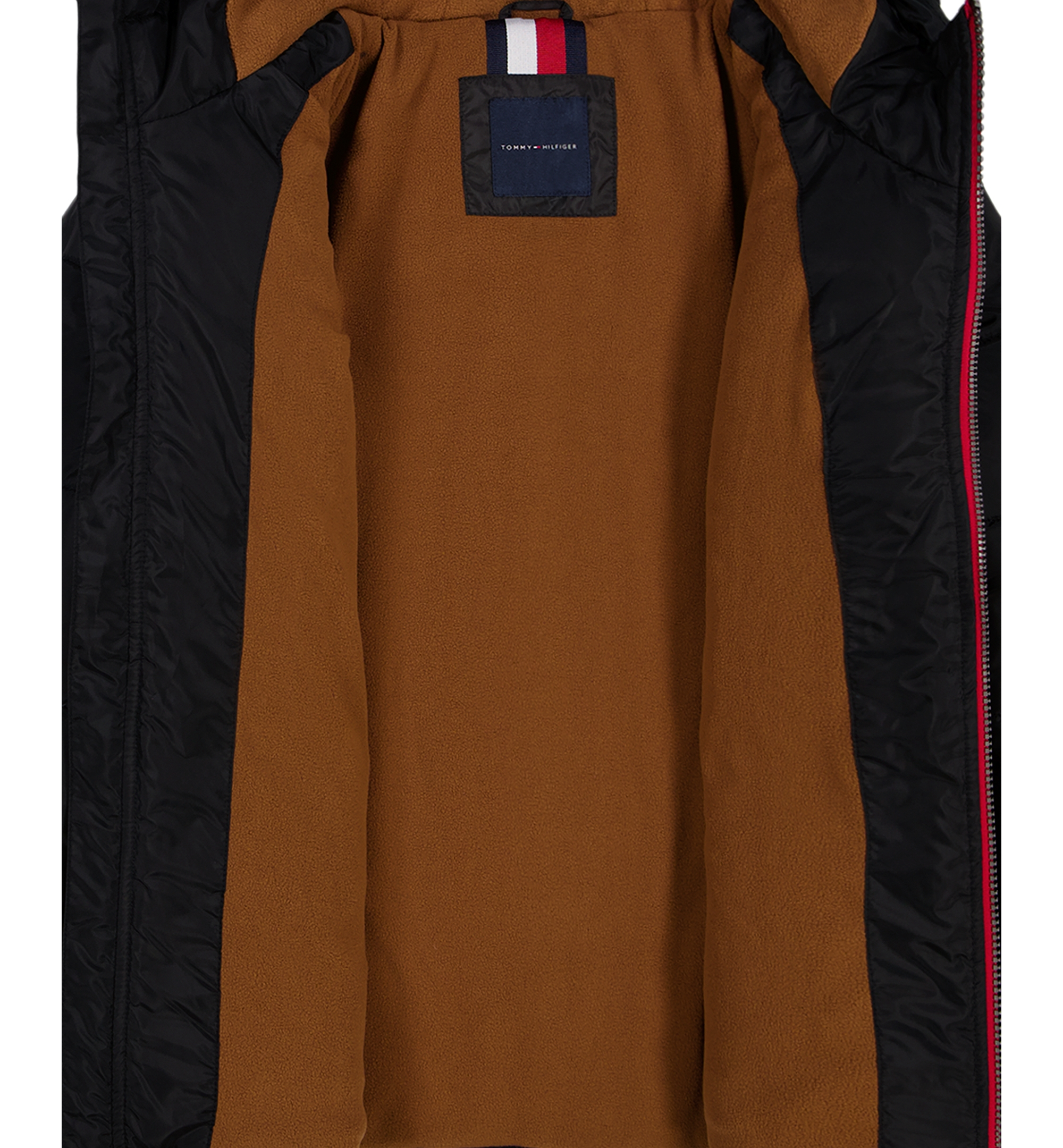 Tommy Hilfiger Boys' 8-20 Logo Puffer Jacket - Black