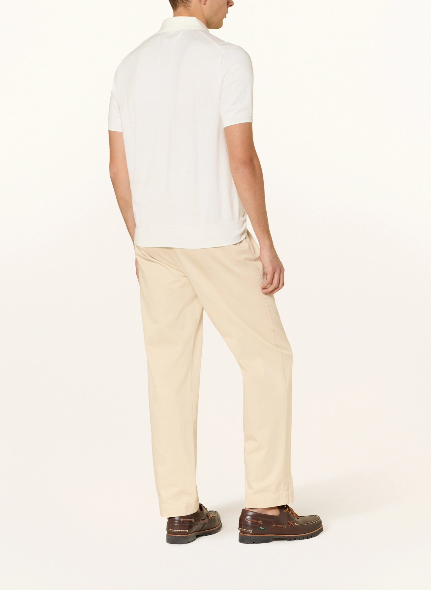POLO RALPH LAUREN Strick-Poloshirt – WEISS