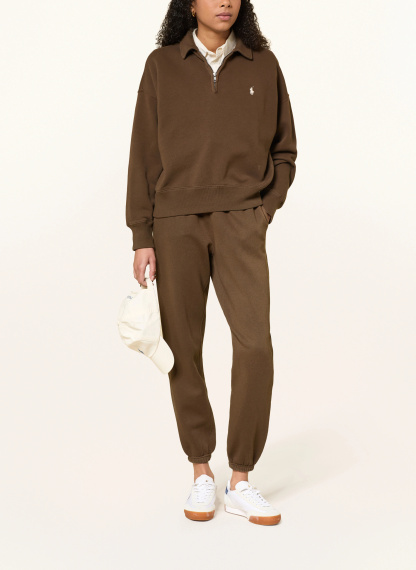 POLO RALPH LAUREN Sweatpants – BRAUN / WEISS