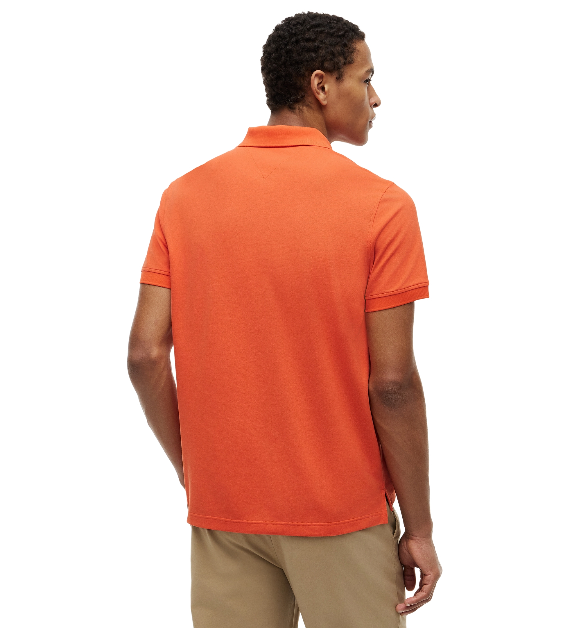 Tommy Hilfiger Men's Regular-Fit Performance Stretch Pique Polo Shirt - Brilliant Orange
