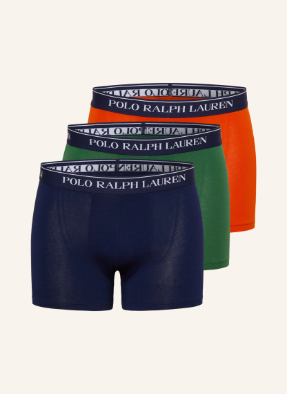 POLO RALPH LAUREN 3er-Pack Boxershorts – ORANGE / GRÜN / DUNKELBLAU