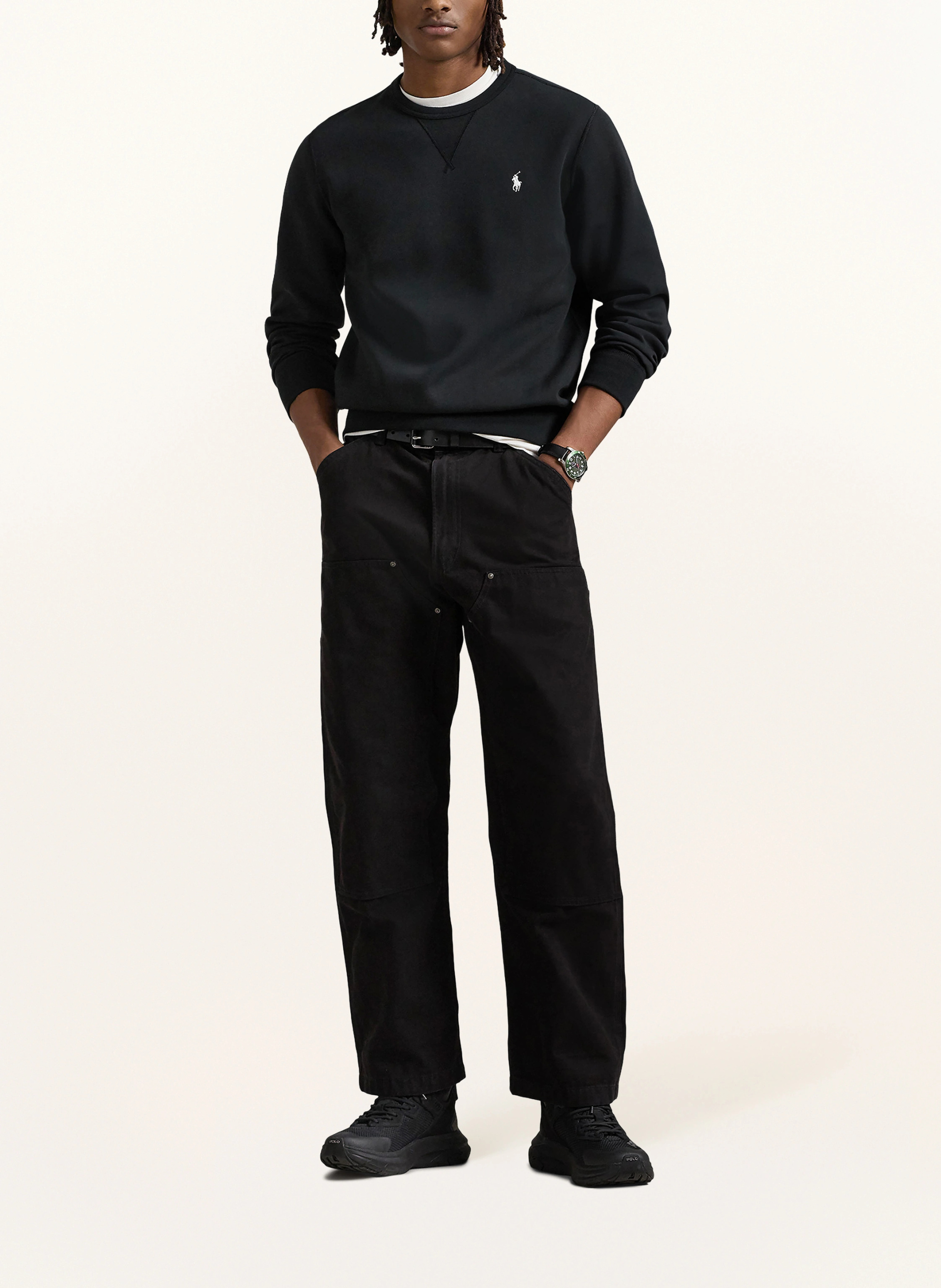 POLO RALPH LAUREN Sweatshirt – SCHWARZ / WEISS