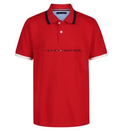 Tommy Hilfiger Boys' 2T-7 Tomas Short-Sleeve Tipped Polo Shirt - Tommy Red