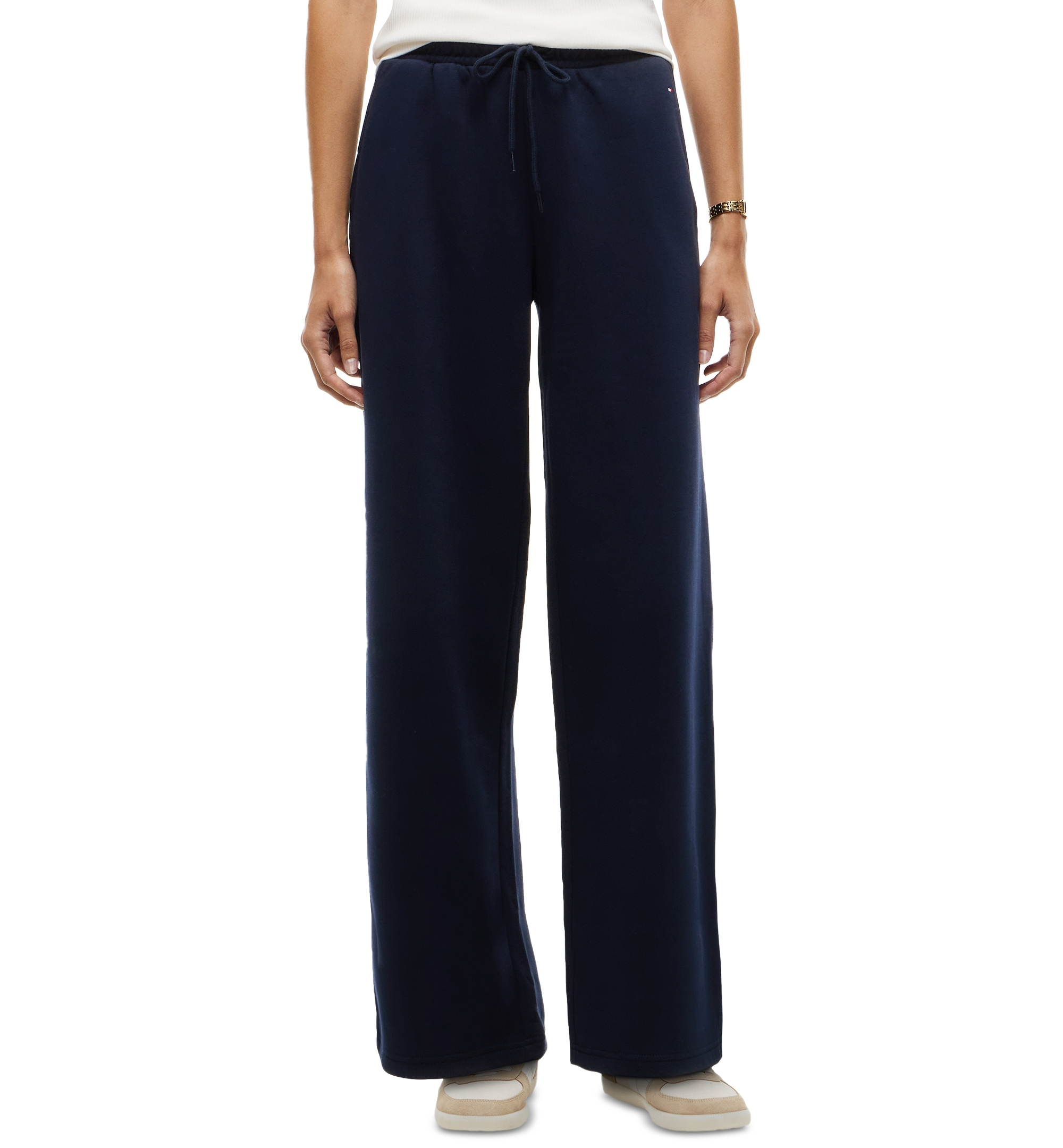Tommy Hilfiger Women's Marina Straight-Leg Mid-Rise Drawstring Sweatpants - Navy Blue
