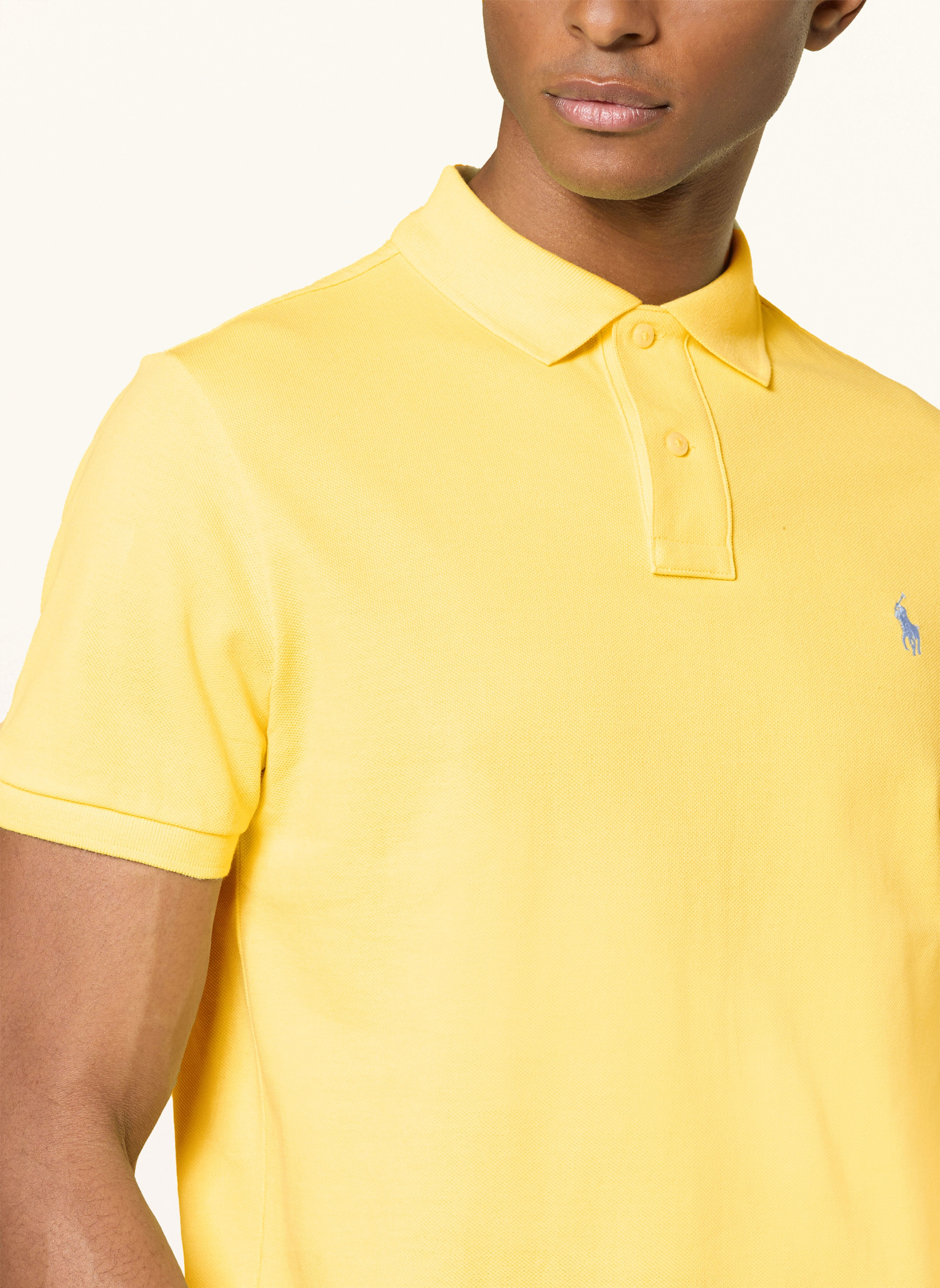 POLO RALPH LAUREN Piqué-Poloshirt Custom Slim Fit – GELB