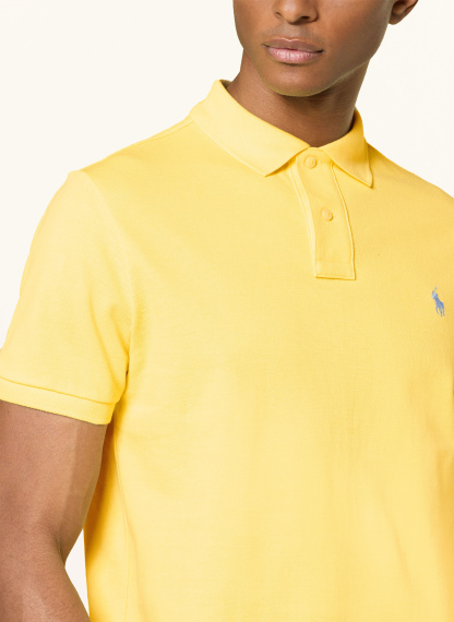 POLO RALPH LAUREN Piqué-Poloshirt Custom Slim Fit – GELB