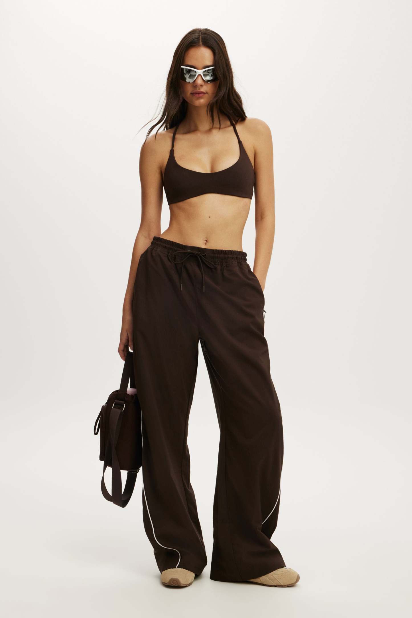 Baggy Woven Sweatpant, FRENCH ROAST - example image 5