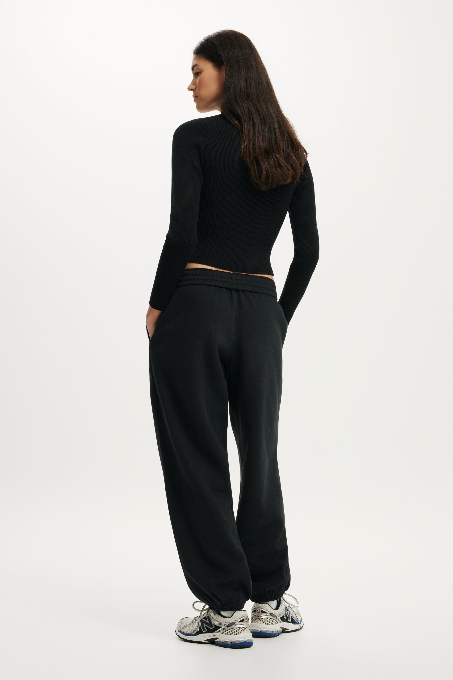 Plush Boyfriend Jogger, BLACK - example image 4