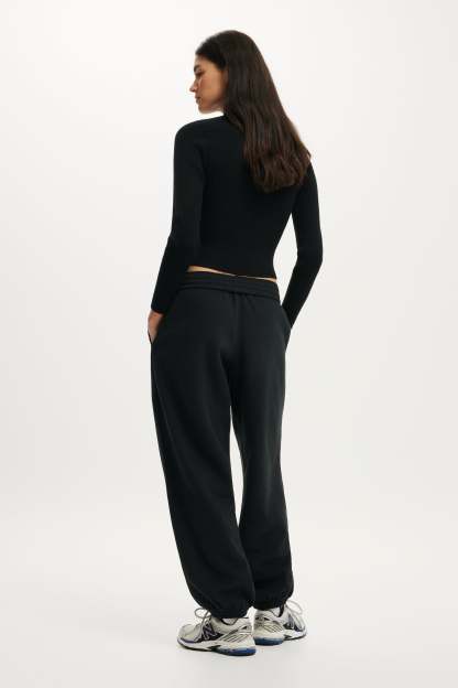Plush Boyfriend Jogger, BLACK - example image 4