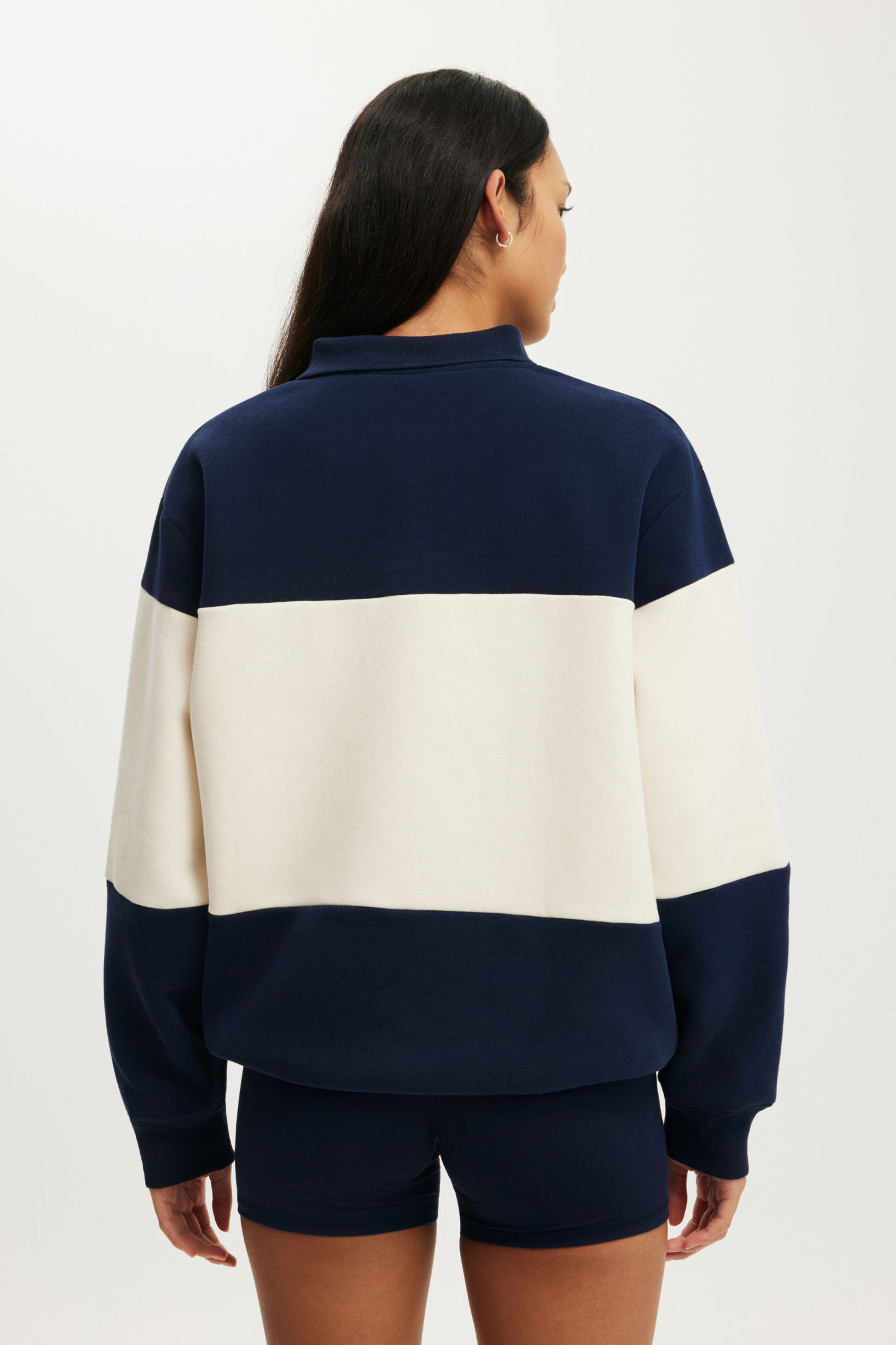 Plush Graphic Rugby Sweatshirt, PREP SPORT NAVY/BWC - example image 3