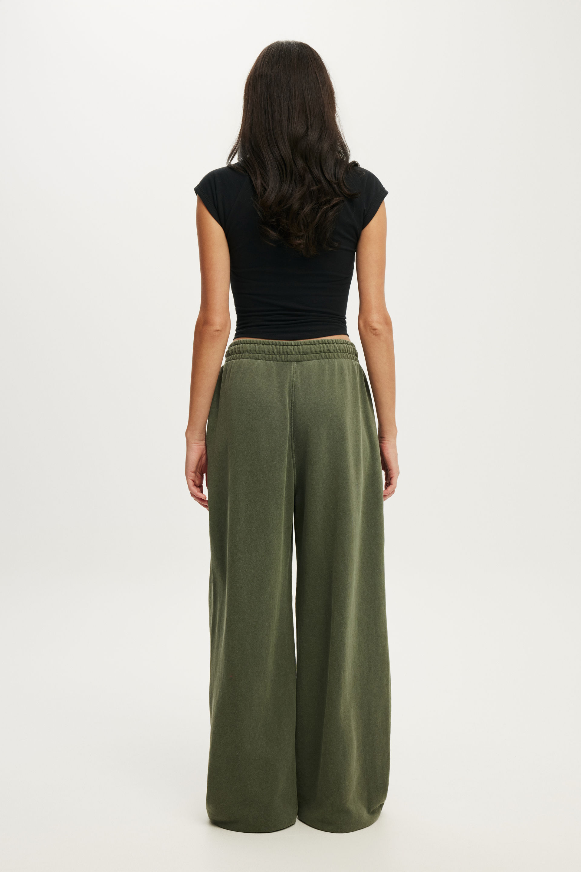 Active Fleece Utility Sweatpant, WASHED CUTEILITY GREEN - example image 3