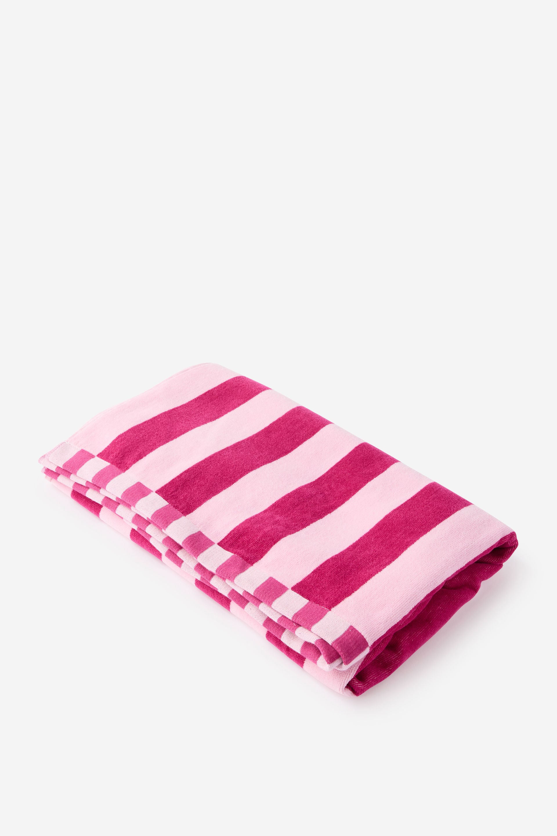 Capri Cotton Beach Towel Personalisation, CLASSIC STRIPE CHERRY DREAM CACTUS FLOWER - example image 2