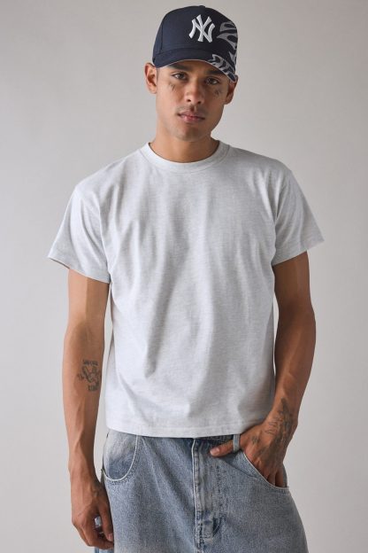 BDG Bonfire Cropped Tee - Grey Multi
