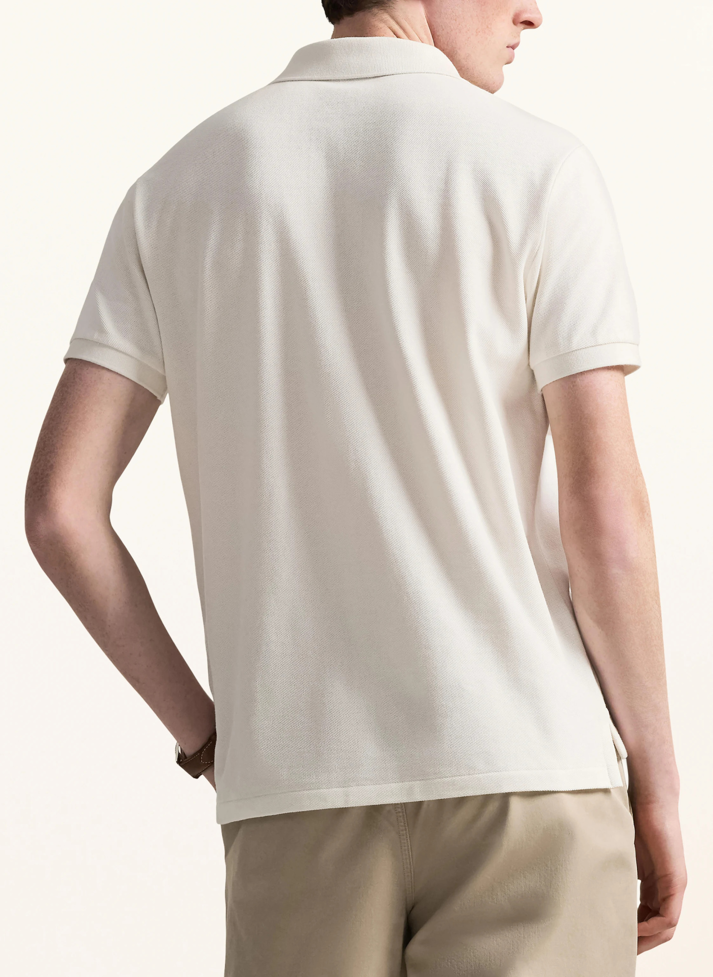 POLO RALPH LAUREN Piqué-Poloshirt Custom Slim Fit – CREME (1)