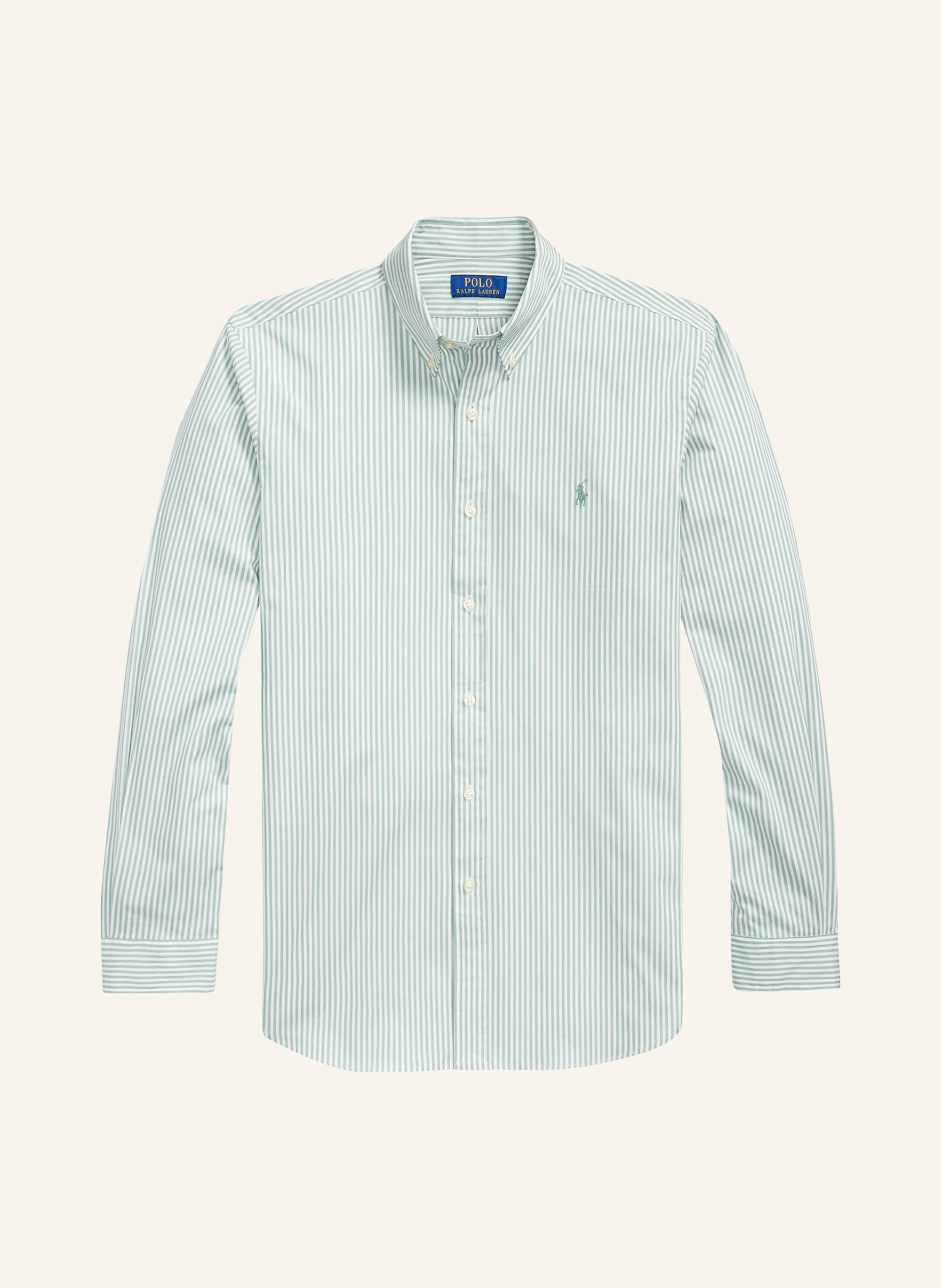 POLO RALPH LAUREN Hemd Custom Fit – MINT / WEISS