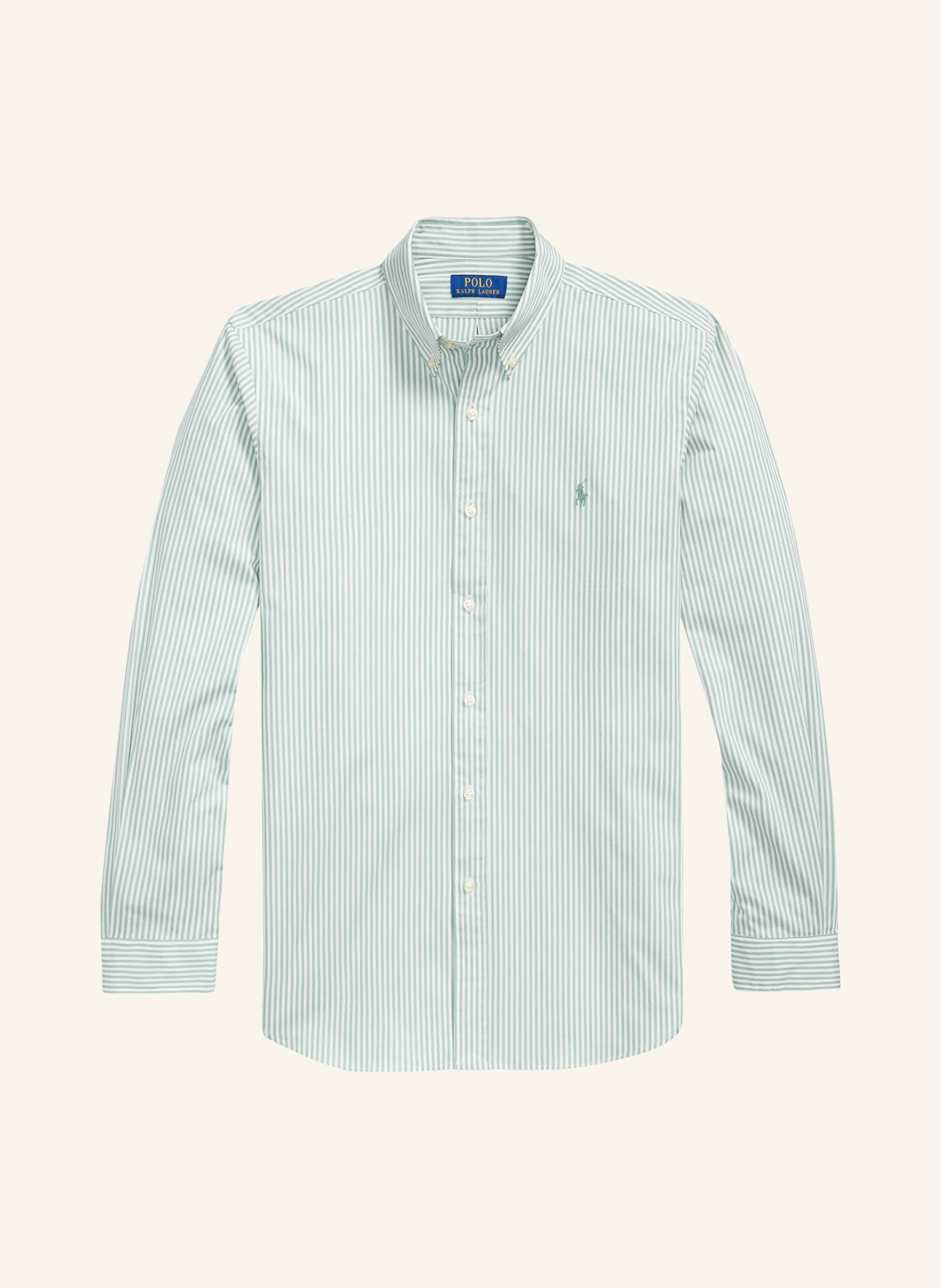 POLO RALPH LAUREN Hemd Custom Fit – MINT / WEISS