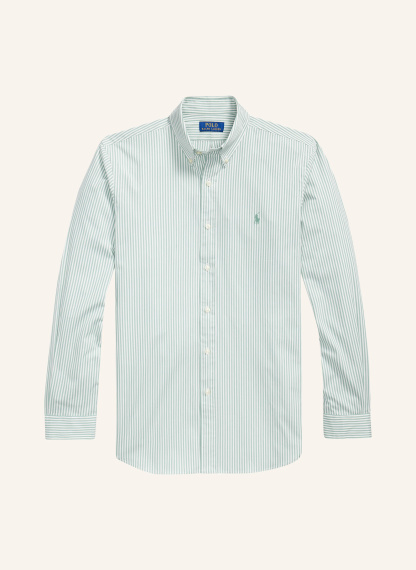 POLO RALPH LAUREN Hemd Custom Fit – MINT / WEISS