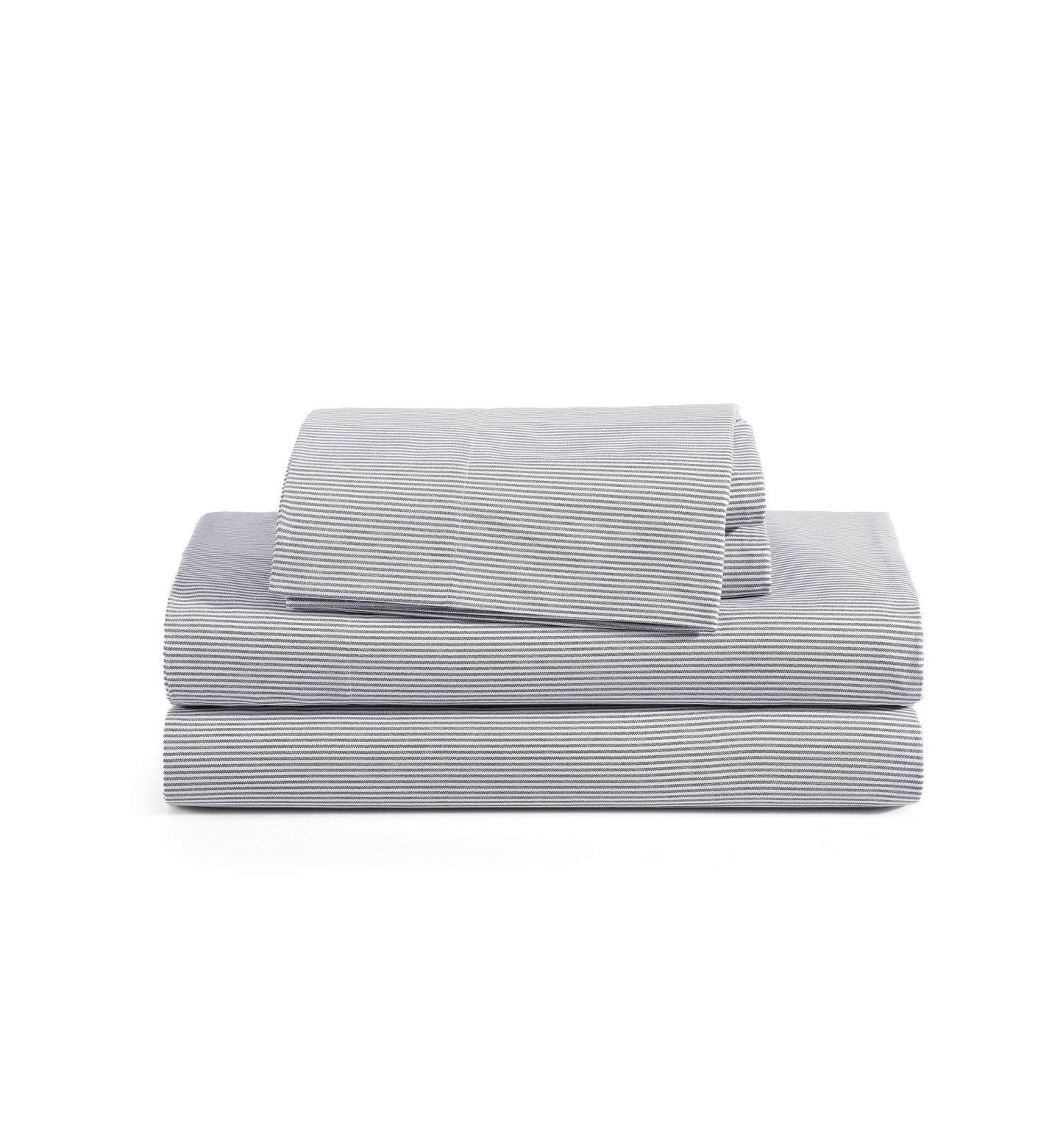 Tommy Hilfiger Printed 200-Thread Count Cotton Percale Sheet Set - Ithaca Stripe Navy