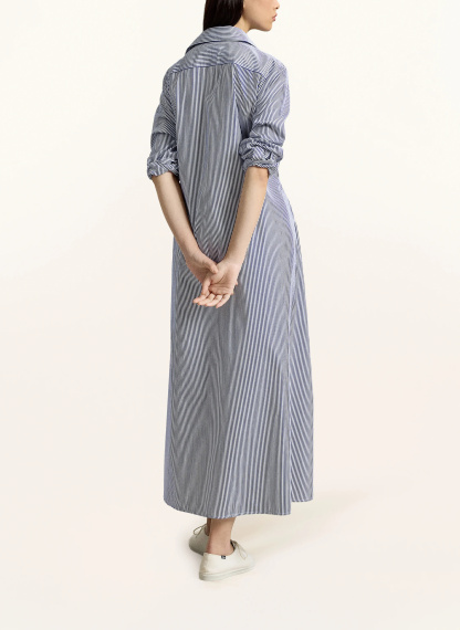 POLO RALPH LAUREN Hemdblusenkleid – DUNKELBLAU / WEISS