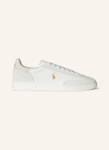 POLO RALPH LAUREN Sneaker – WEISS / GOLD / HELLGRAU