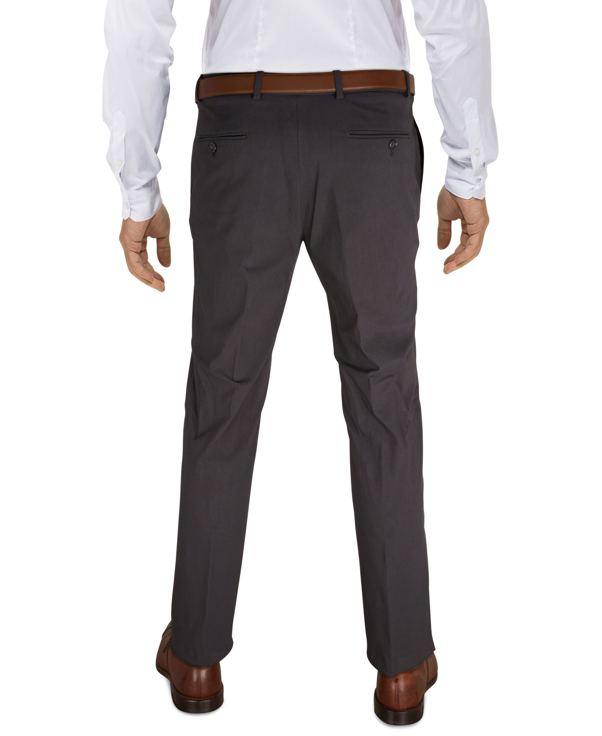 Tommy Hilfiger Men's Modern-Fit TH Flex Stretch Solid Performance Pants - Charcoal
