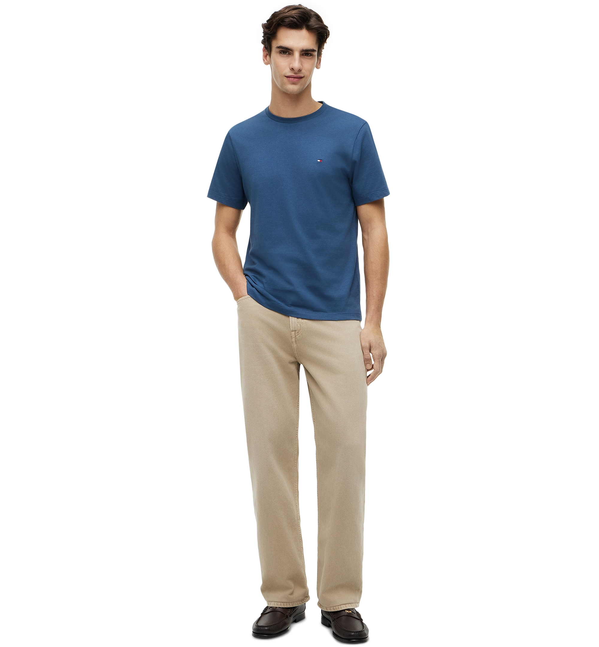 Tommy Hilfiger Men's Essential Regular-Fit T-Shirt - Aegean Sea