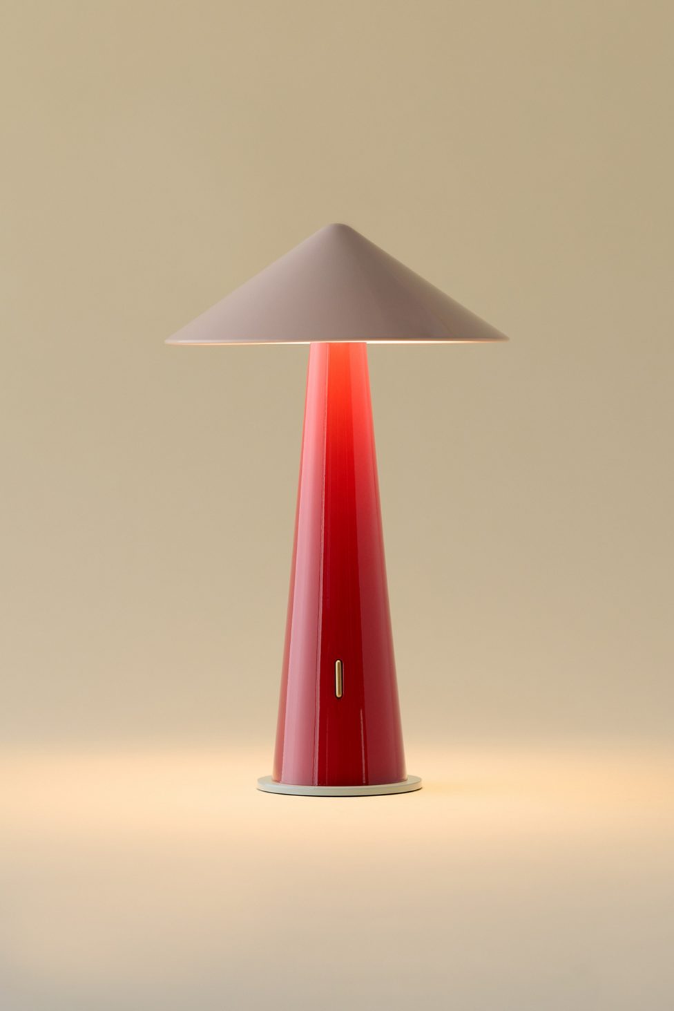 Tipsy Ombré Portable LED Table Lamp - Powder Pink/Dark Red