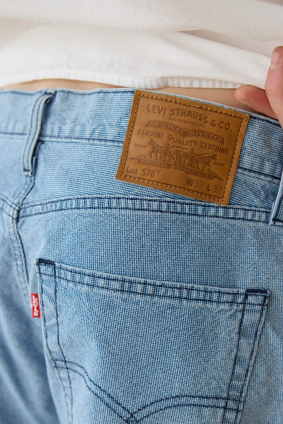 Levi’s® 578 Baggy Fit Jeans - Aged Indigo Pin Check
