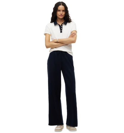 Tommy Hilfiger Women's Marina Straight-Leg Mid-Rise Drawstring Sweatpants - Navy Blue