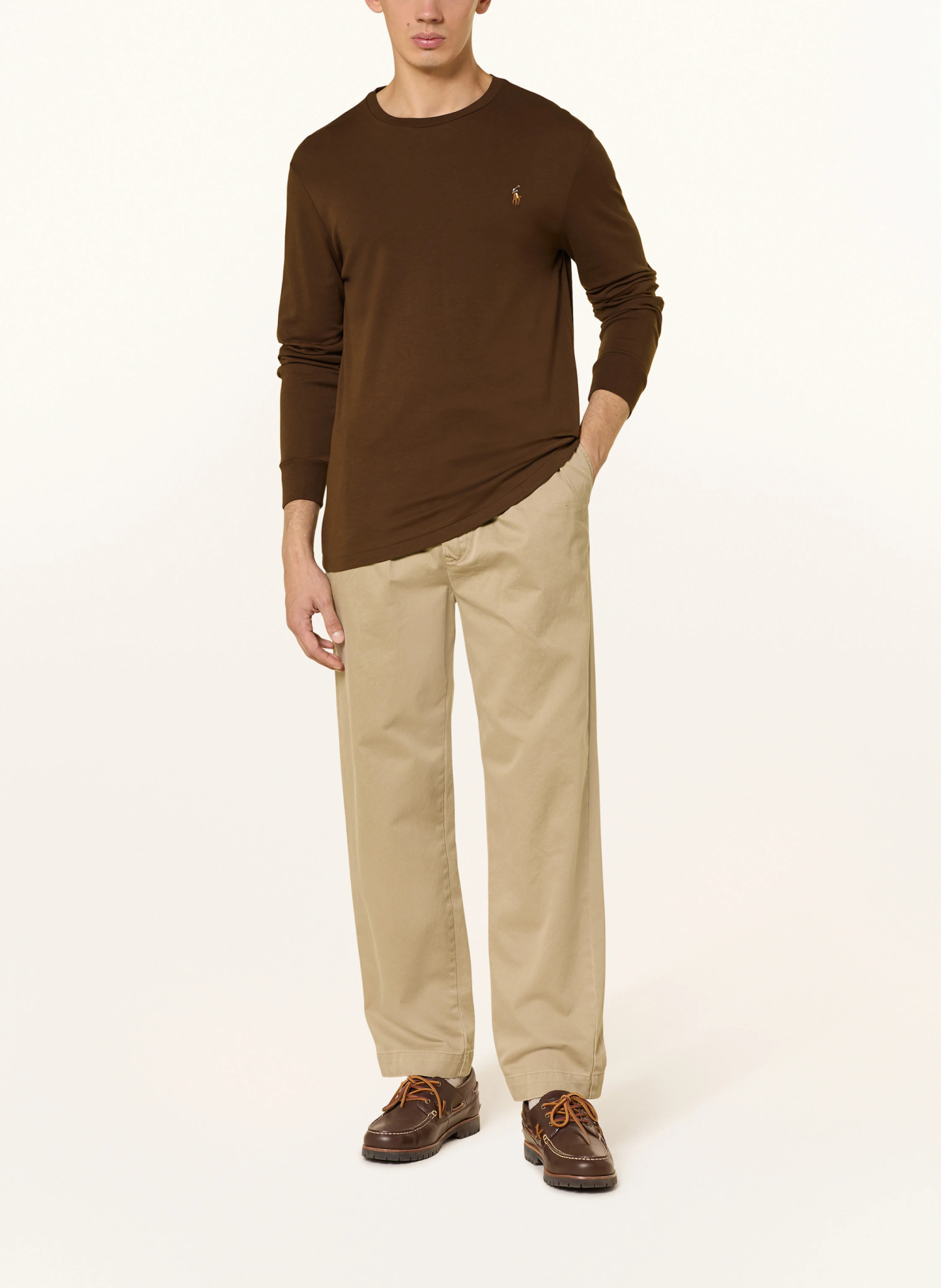 POLO RALPH LAUREN Longsleeve – DUNKELBRAUN