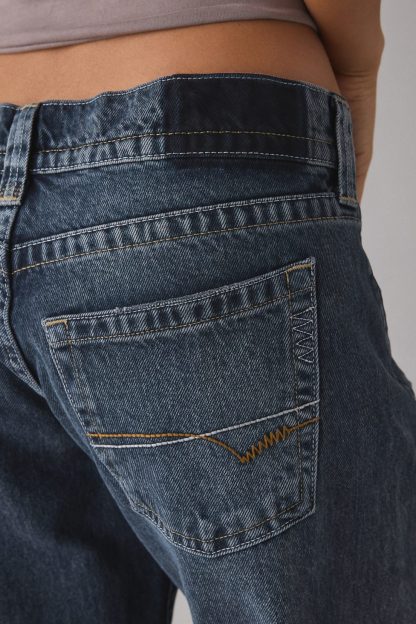 BDG Kayla Wash Effect Low-Rise Jeans - Dark Blue